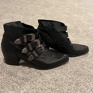 Asos leather bootie